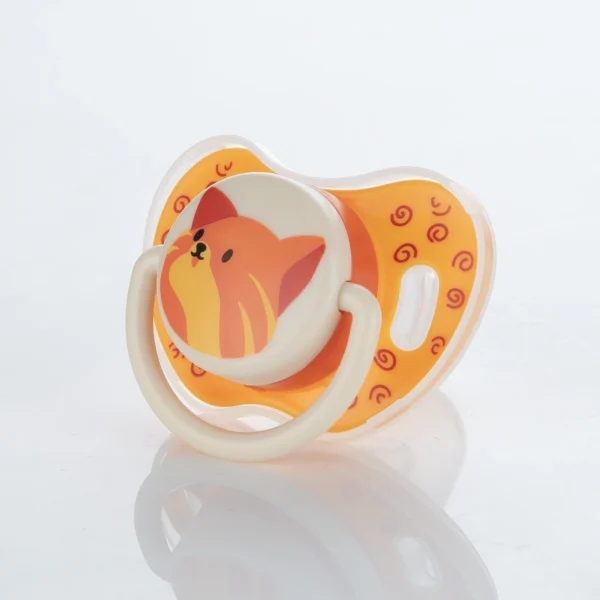 Miyocar Lovely Cat Baby Pacifiers Bring Replacement Nipple Includes 3 Different Size Silicone Teat for Boy and Girl - Image 2
