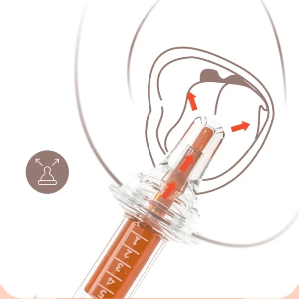 Cartoon Bear Baby Dropper Feeder Medication Dispenser Safety Anti-Choke Silicone Syringe Type BPA Free Toddler Medicine Feeder - Image 5