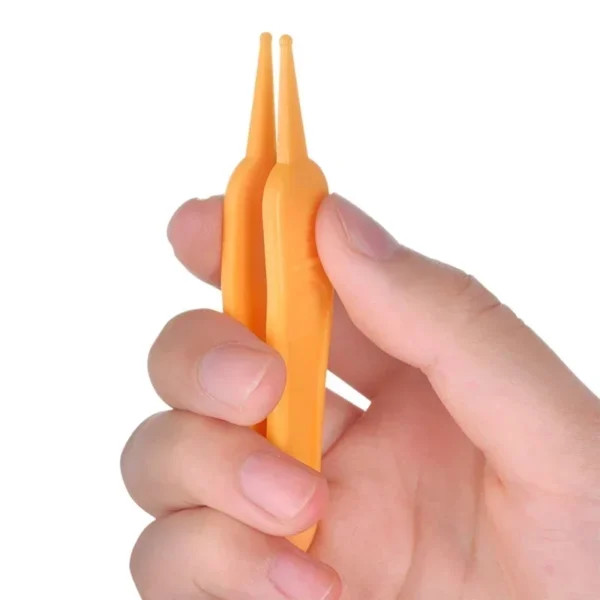 Baby Nasal Tweezer Baby Nose Cleaning Tweezer Round Head Baby Nose Booger Picker Ear Cleaner Clip Tool Ear Wax Remover - Image 3
