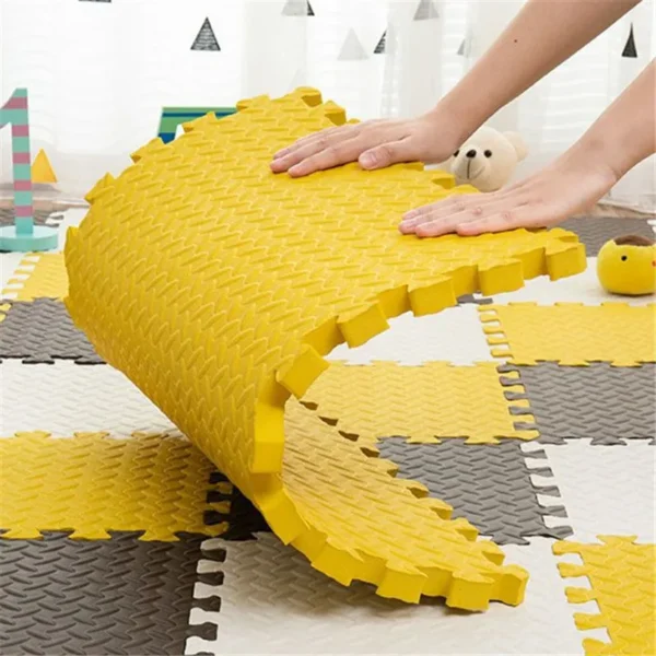Tatame Gyms & Playmats 8PCS 30x30cm Activities for Baby Mat Thick 1.2cm Baby Playing Mat Floor Noise Mat Gym for Babies Game Mat - Image 4