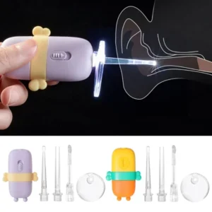 Ear Tweezers Safety Earwax Pick Spoon with Glass Baby LED Ear Picks Dropshipping