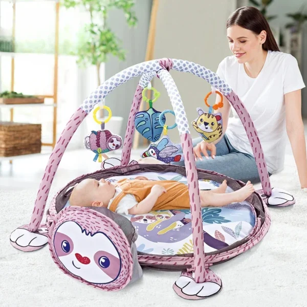 Baby Play Mat Fence Fitness Frame Crawling Blanket Crawling Mat with Cloth Book Infant Rug Enlightenment Toys Game Mat Gift - Image 2