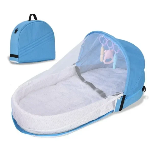 Baby Isolation Bionic Travel Crib Kids Bed Baby Bassinet New Convenient Folding Anti-pressure Crib Middle Bed Newborn - Image 2