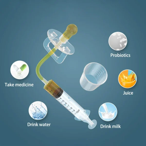Baby Dropper Dispenser Transparent Pacifier Medicine Dispenser Needle Feeder Squeeze Medicine Syringe Kids Feeding Utensils - Image 3