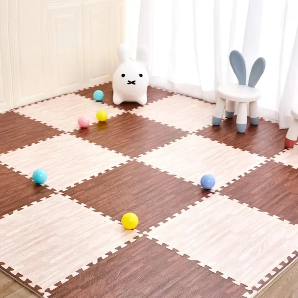 9PCS Splicing baby mats Tree Texture Activity Area For The Baby Play Pad Baby Activity Mat Baby Activity Gymnasium activity gym - Image 4