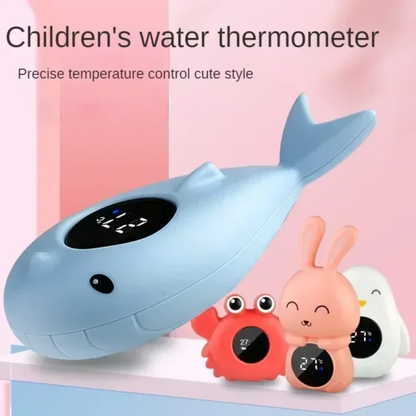 Baby Bath Temperature Meter Floating Digital Water Baby Bath Temperature Meter LED Display Temperature Tester Safety Cartoon - Image 2