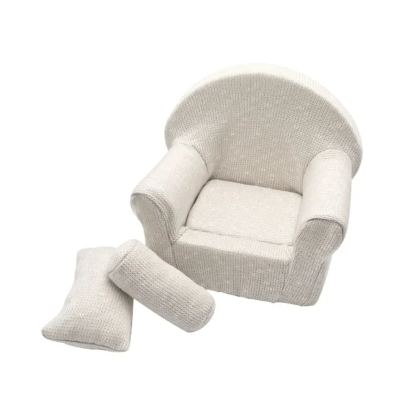 3pc Infant Photography Couch Baby Sofa Posing Figure Baby Skin-friendly Supplies - Image 3
