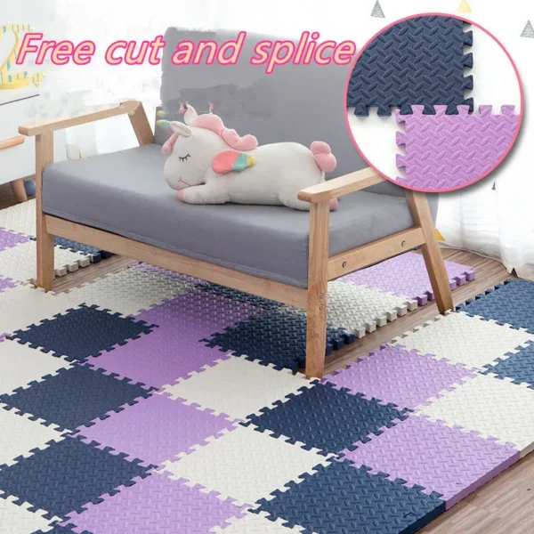 Tatame Gyms & Playmats 8PCS 30x30cm Activities for Baby Mat Thick 1.2cm Baby Playing Mat Floor Noise Mat Gym for Babies Game Mat - Image 3