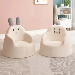 Children's Mini Cartoon Sofa Baby Cute Rabbit Bear Seat Removable Washable Boy Girl 1-6 Years Small Confortable Sofa for Reading