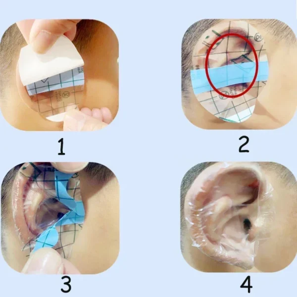 20/100pcs Shampoo Ear Protection Stickers Bathing Swimming Earmuffs Water Children Shampoo Ear Water Prevention Baby Care - Image 4