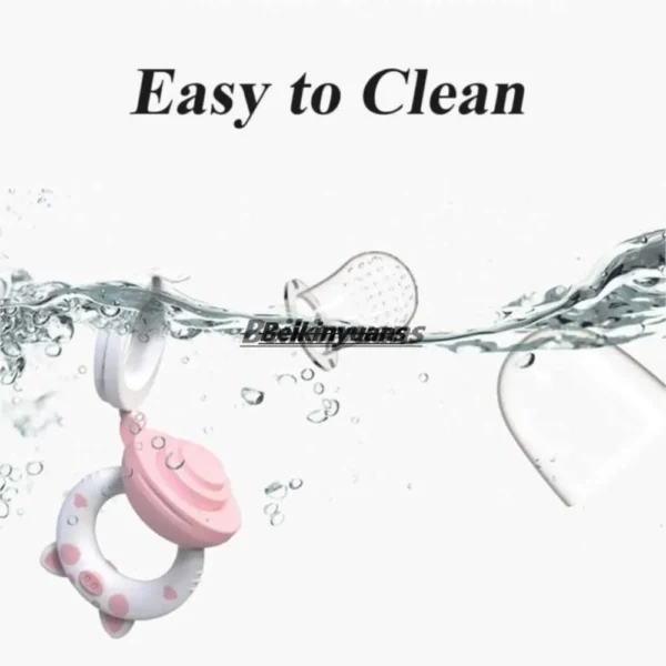 Baby Pacifier fruits and vegetables bite bag newborn baby pig le molar stick to eat fruit consisting silicone tooth gum pacifier - Image 5