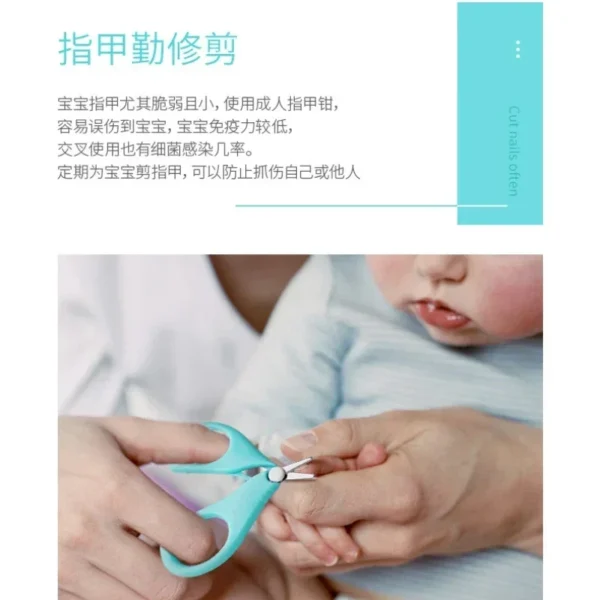 Safety Mini Nail Clippers Scissors Cutter Convenient Daily Baby Nail Shell Shear Manicure Tool Baby Nail Care for Newborn Baby - Image 6