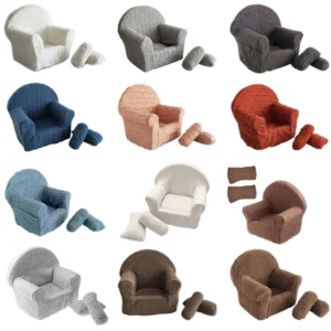 3pc Infant Photography Couch Baby Sofa Posing Figure Baby Skin-friendly Supplies