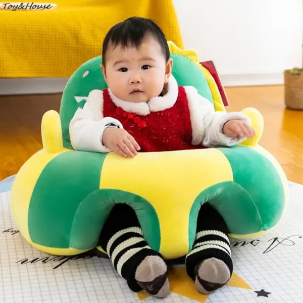 1pcs Baby Sofa Support Seat Cover Baby Plush Chair Learning To Sit Comfortable Toddler Nest Puff Washable without Filler - Image 4