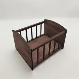 Newborn Photography Props Wooden Bed Baby Full Moon Retro Detachable Bed Posing Crib Bed Background Baby Memorial