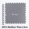 6PCS Gray
