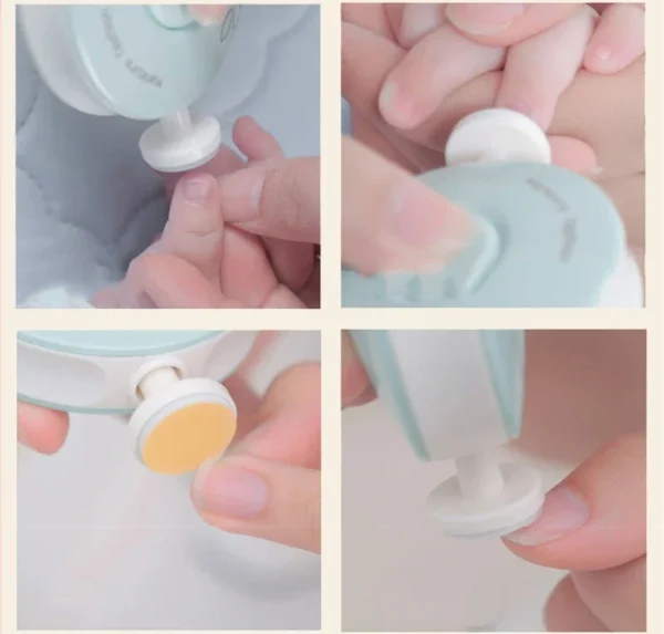 Baby Electric Nail Trimmer Kid Nail Polisher Tool Baby Care Kit Manicure Set Easy To Trim Nail Filer Clippers For Newborn - Image 3