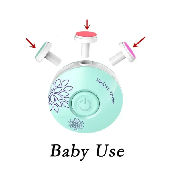 Baby Electric Nail Trimmer Kid Nail Polisher Tool Baby Care Kit Manicure Set Easy To Trim Nail Filer Clippers For Newborn - Image 5