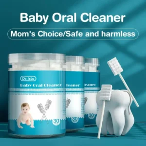 30/60pcs Baby Oral Cleaning Stick Disposable Cleaner Milk Teeth Gauze Toothbrush Baby Tongue Washing For Newborn Oral Care