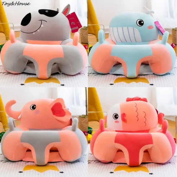 1pcs Baby Sofa Support Seat Cover Baby Plush Chair Learning To Sit Comfortable Toddler Nest Puff Washable without Filler - Image 5