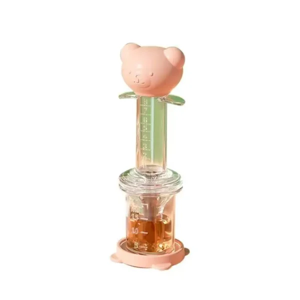 Cartoon Bear Baby Dropper Feeder Medication Dispenser Safety Anti-Choke Silicone Syringe Type BPA Free Toddler Medicine Feeder - Image 4