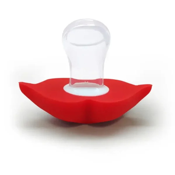 Kiss Lips Mustache Pacifier for Babies Funny Silicone Soother with Orthodontic Nipples Perfect for Toddler Feeding and Comfort - Image 5