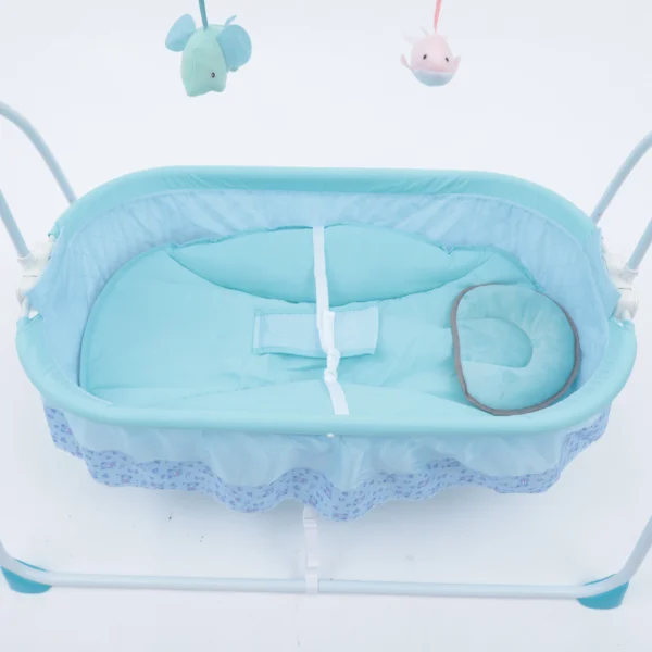 Portable Electric Baby Cradle Crib Auto-Swing Bassinet Rocking Cot Infant Baby Sleeping Bed&Music - Image 5