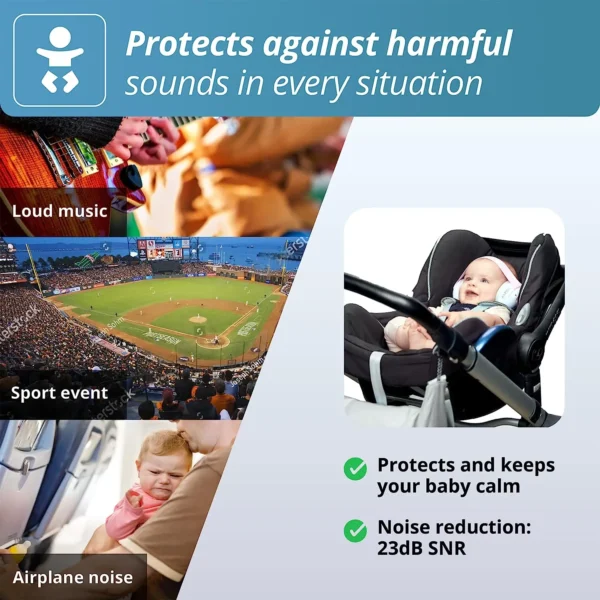 Baby Ear Protection for Newborn Noise Cancelling Headphones for Babies Noise Reduction Earmuffs Travel Gift - Image 5