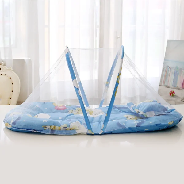 Foldable Convenient Folding Pressure Proof Crib Middle Bed for Newborn Baby Isolation Bionic Travel Crib - Image 4