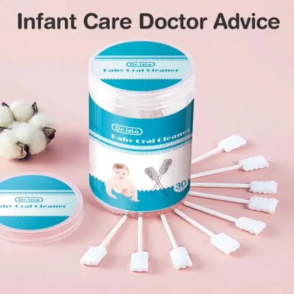 30/60pcs Baby Oral Cleaning Stick Disposable Cleaner Milk Teeth Gauze Toothbrush Baby Tongue Washing For Newborn Oral Care - Image 3