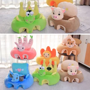 Cartoon Baby Support Seat Washable No Filler Learning To Sit Seat Breathable Baby Sitting Chair Antiskid for Toddlers Supplies