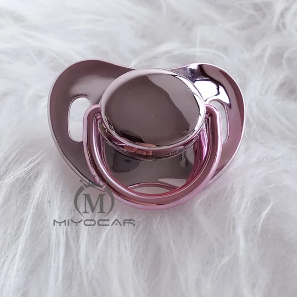 MIYOCAR unique design gold pink 3 size choose bling pacifiers SGS pass food grade BPA free pacifier dummy P10 - Image 2